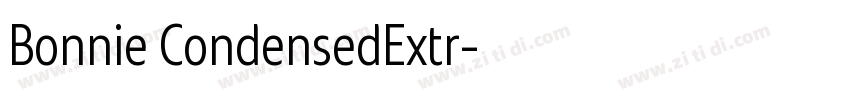 Bonnie CondensedExtr字体转换